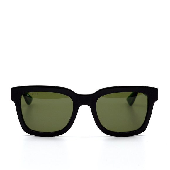 NEW GUCCI GG0001SN 002 BLACK GREEN AUTHENTIC SUNGLASSES - Picture 2 of 12